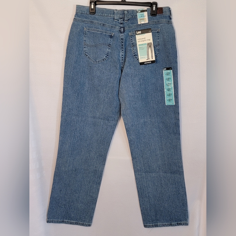 NWT Lee Relaxed Straight Leg Blue Denim Jeans Size 12M - Picture 6 of 12